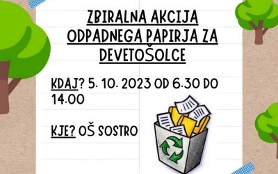 ZBIRALNA AKCIJA PAPIRJA