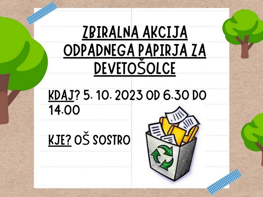 ZBIRALNA AKCIJA PAPIRJA